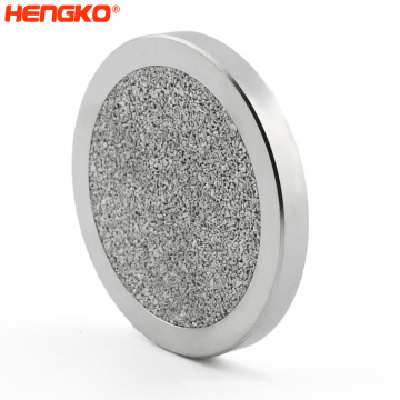 Hengko a alta temperatura sinterizada 304 316 L de acero inoxidable Disco de placa de filtro de metal poros de acero inoxidable para alimentos y bebidas